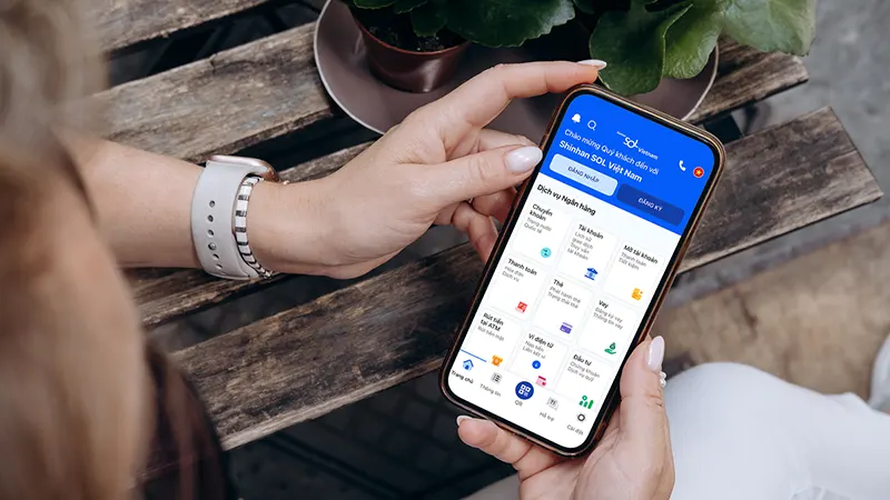 Cách tạo bill chuyển tiền Shinhan Bank trên điện thoại