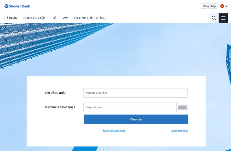 Cách tạo bill chuyển tiền Shinhan Bank trên website