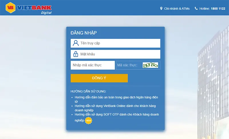 Cách tạo bill chuyển tiền VIETBANK trên website
