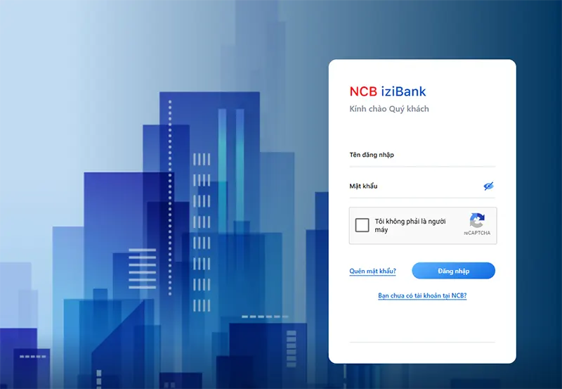 chuyển tiền NCB trên website