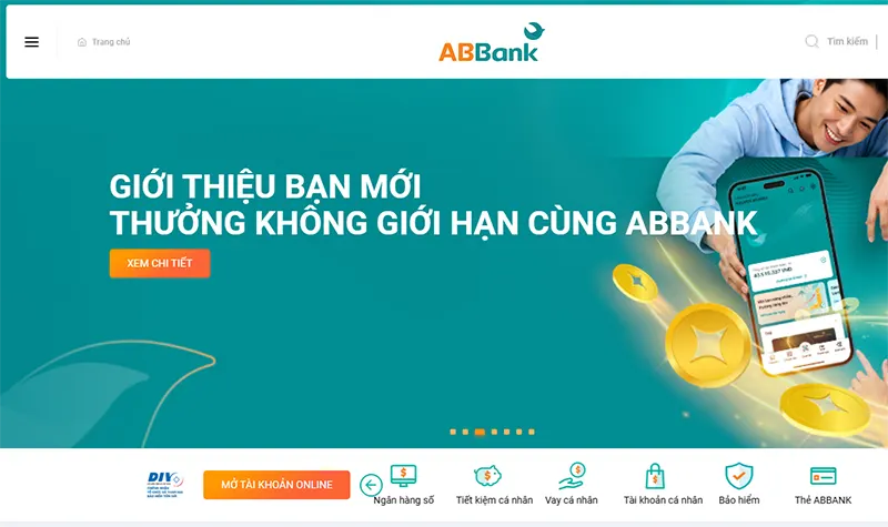tạo bill chuyển tiền ABBANK trên website