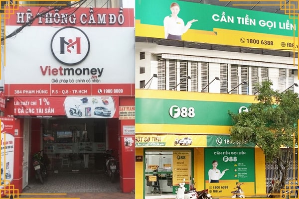 vay tiền mặt tại cửa hàng tài chính như F88 hoặc Vietmoney