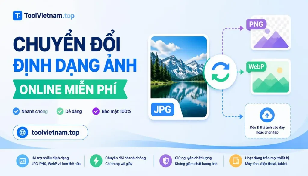 Chuyển Đổi Định Dạng Ảnh Online Miễn Phí – JPG, PNG, WebP