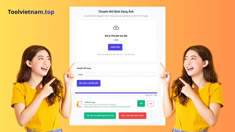 Chuyển đổi định dạng ảnh có phù hợp với website không