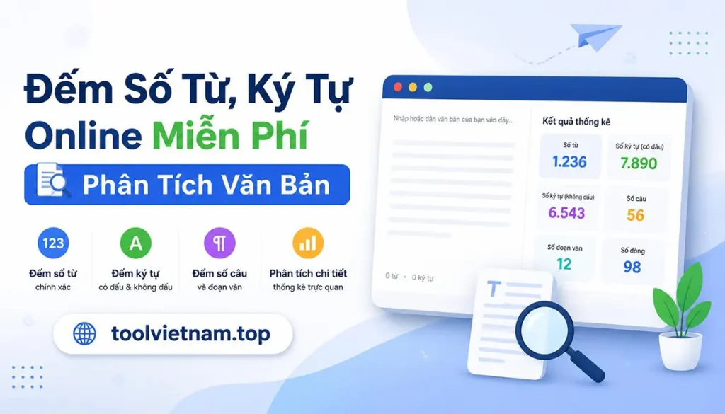 Đếm Số Từ, Ký Tự Online Miễn Phí – Phân Tích Văn Bản