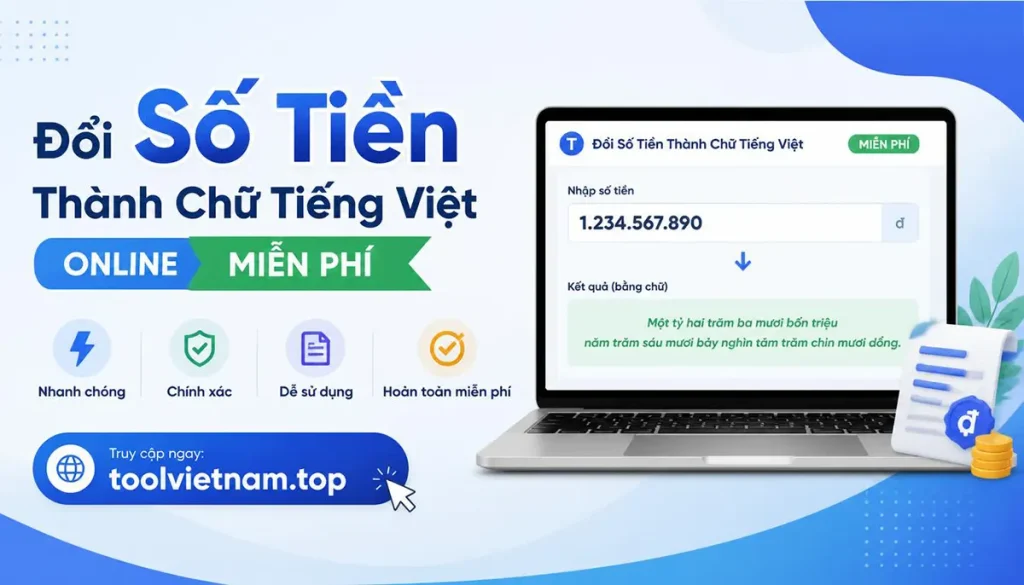 Đổi Số Tiền Thành Chữ Tiếng Việt Online Miễn Phí