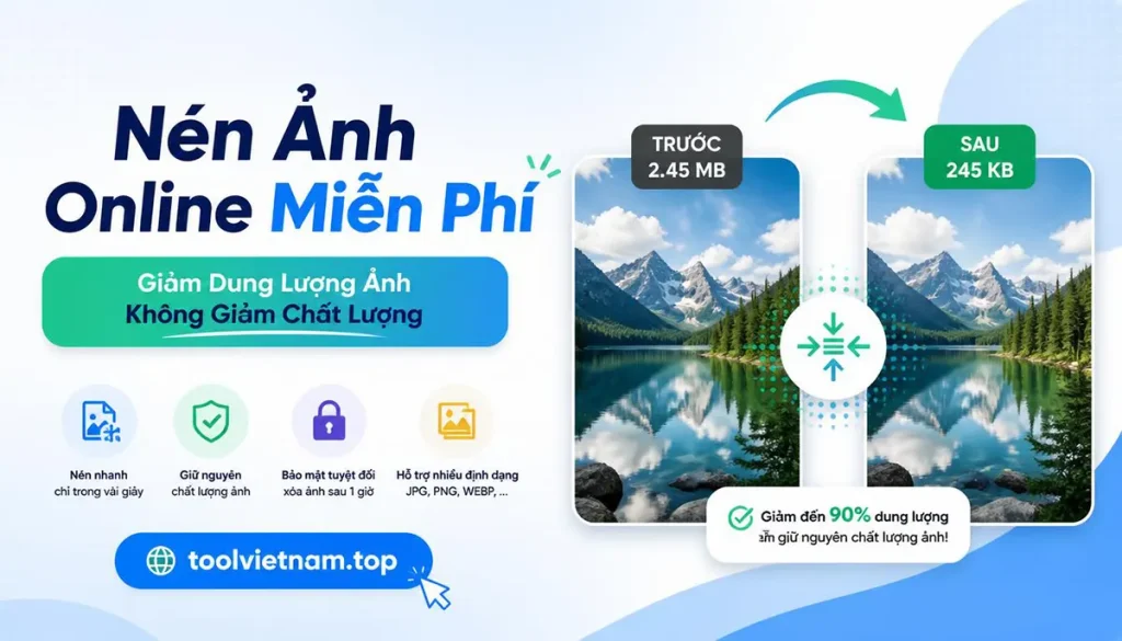 Nén Ảnh Online Miễn Phí – Giảm Dung Lượng Ảnh Không Giảm Chất Lượng