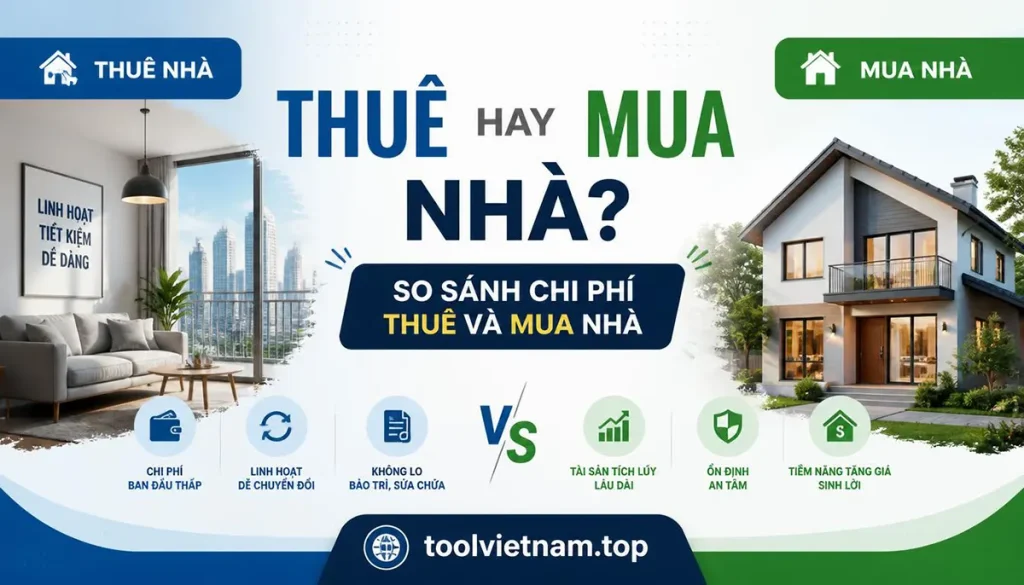 Thuê Hay Mua Nhà So Sánh Chi Phí Thuê và Mua Nhà