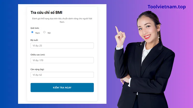 Tính BMI Online trên ToolVietnam