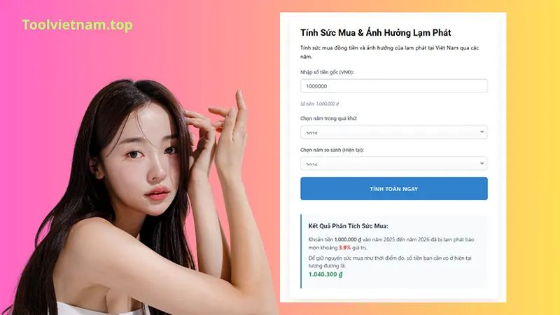 Tính sức mua của tiền online